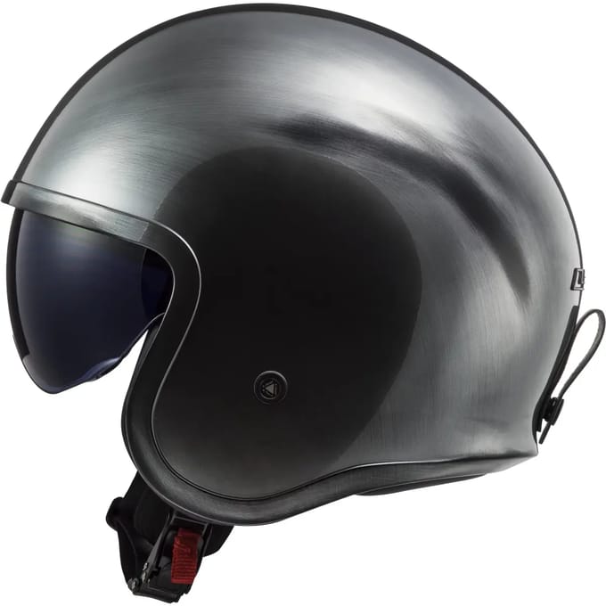 LS2 OF599 Spitfire II Jeans Titanium Jethelm - Helm