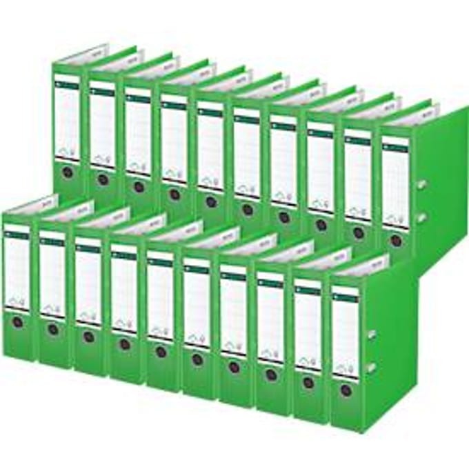 LEITZ® Map 1010, DIN A4, rugbreedte 80 mm, 20 stuks, lichtgroen