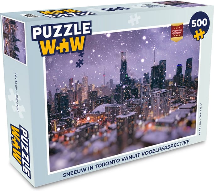 Puzzel Sneeuw in Toronto - Legpuzzel - Puzzel 500 stukjes