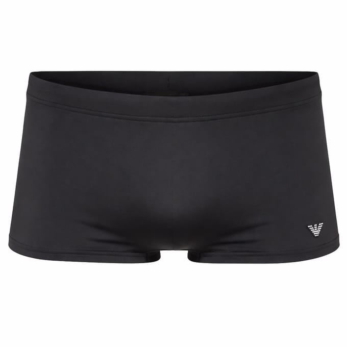 Armani Zwemboxer met mini logo zwart