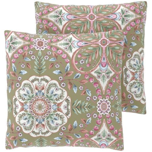LIVARNO Set van 2 satijnen kussenslopen 60 x 50 cm (Ornamenten)