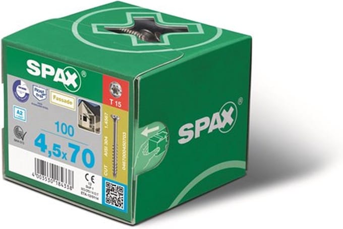 Spax Spaanplaatschroef Verzinkt PK 6.0 x 70 - 100 stuks