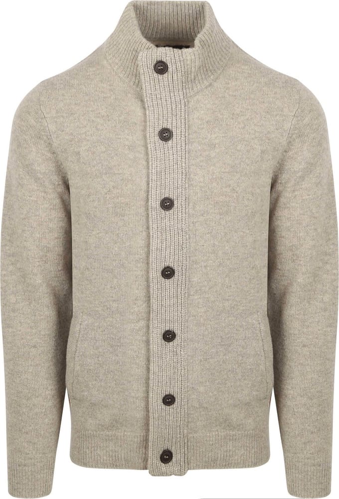 Barbour Zip Vest Wol Greige - Maat XXL - Heren