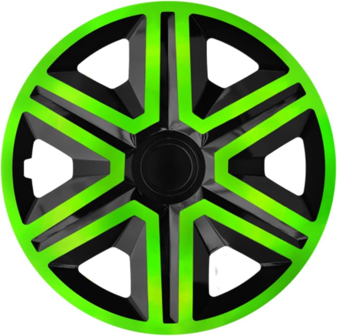 Universele wieldop 14'' NRM Action Doublecolor groen-zwart, 1 stuk