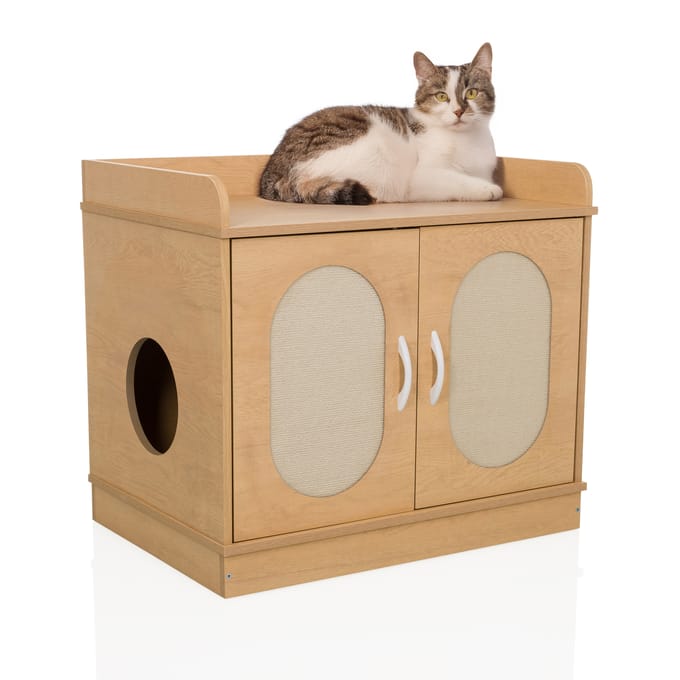 Kattenhuis / ladekast KITTYHOME 2 75x53x66,5 cm wit hjh LIVING
