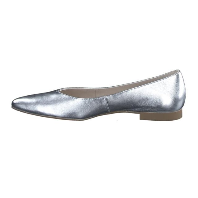 Paul Green 3772 Ballerina's Dames - Zilver - Maat 38
