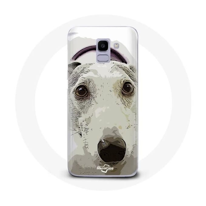 Coque pour Samsung Galaxy A6 2018 Lévrier greyhound Race de chiens