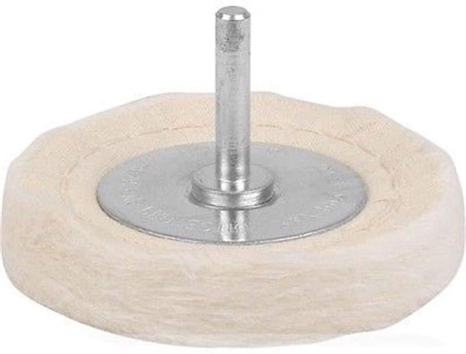 Polijstwiel Katoen - Polijstpad Buffer - Metaal Oppervlak Behandelen - Verschillende Vormen - 100mm Diameter - Wit