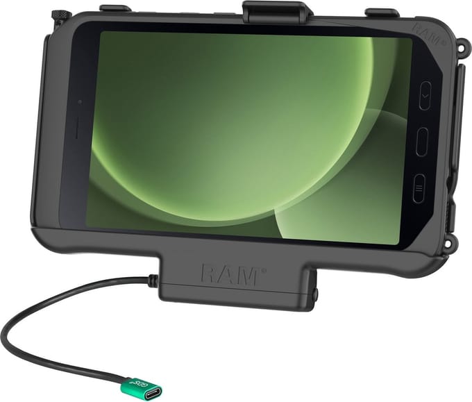 RAM Mounts - USB-C-aangedreven dock voor Samsung Tab Active5 & 3 - RAM-HOL-SAM60CPU
