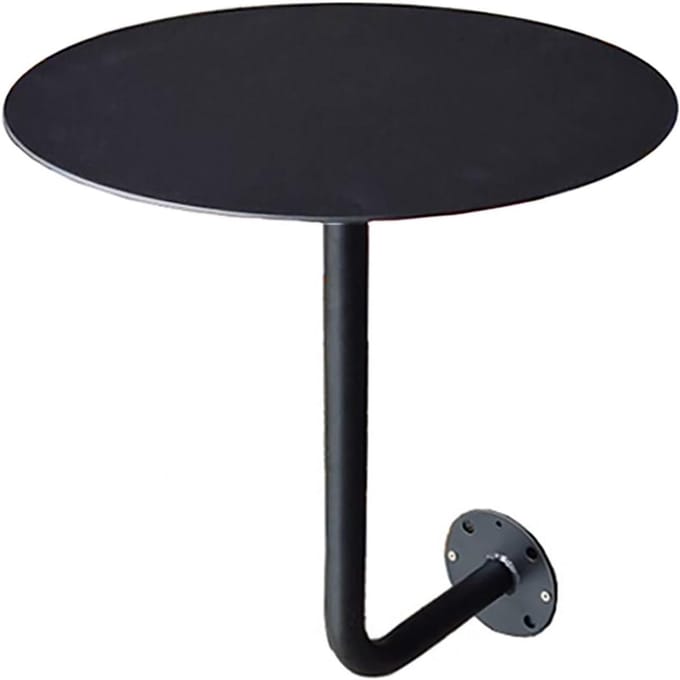 Wandtafel Rond - Bartafel Bijzettafel - Ruimte Besparen - Wandmontage Ontwerp - Diameter 35cm - Geel