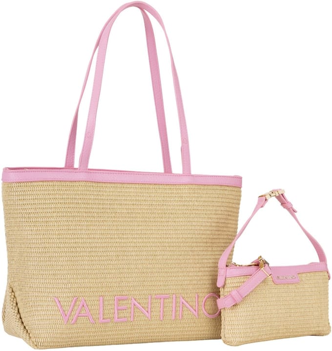 VALENTINO shopper schoudertas Maiam Shopping Bag Nat / Rosa beige