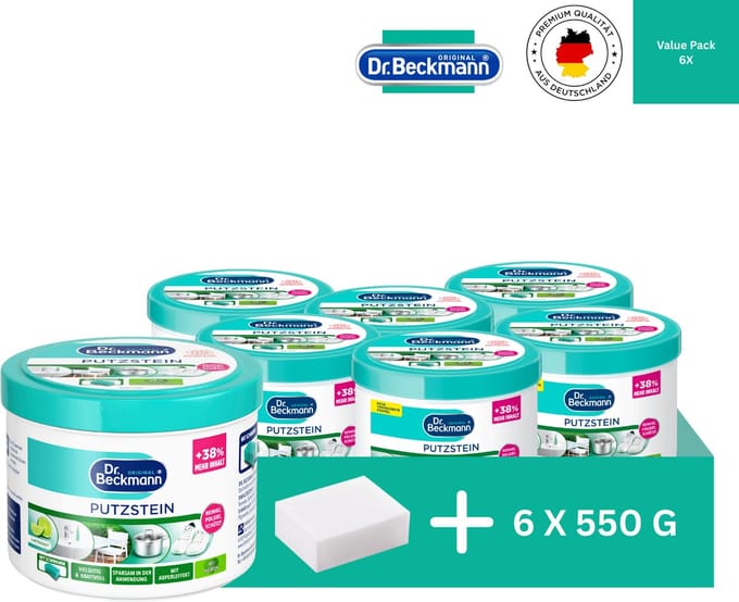 Dr. Beckmann Poetssteen 6 x 550g – Bulk Voordeelverpakking