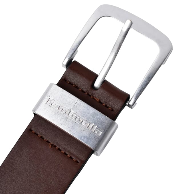 Lambretta Met leer gevoerde riem (Donkerbruin)