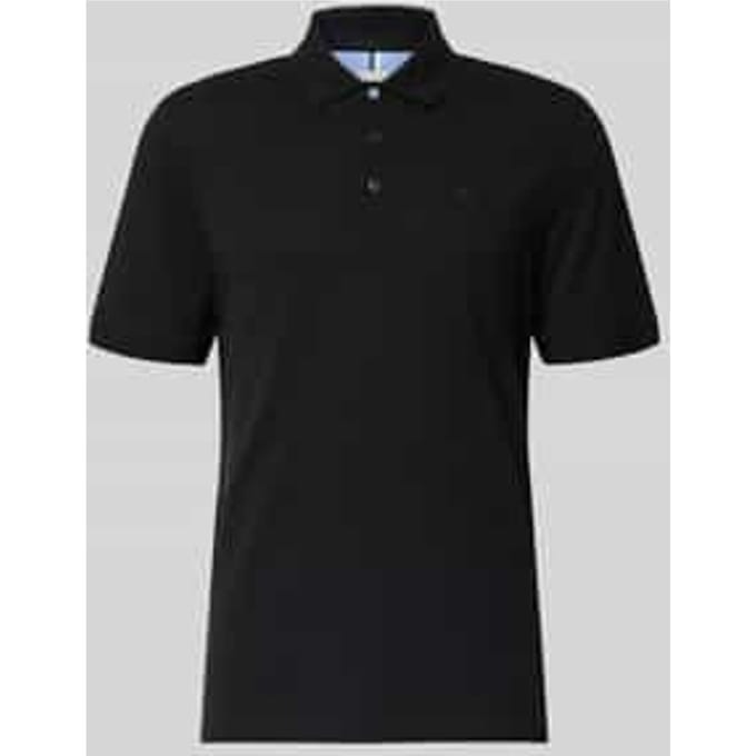 Brax Heren Poloshirt  Style PETE black, perma zwart, maat M