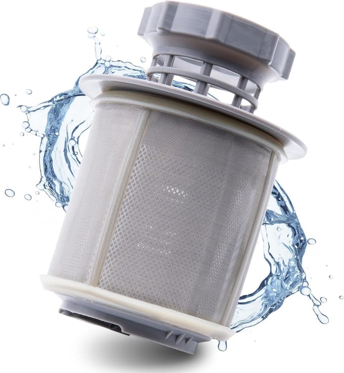 Vaatwasser filterset 3-delig - fijnmazig filter voor efficiënte reiniging