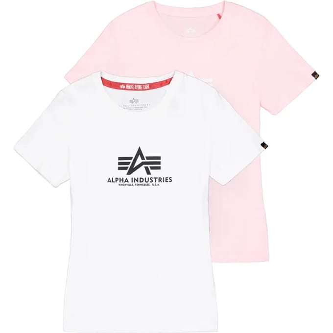 Dames-T-shirt Alpha Industries New Basic (x2)