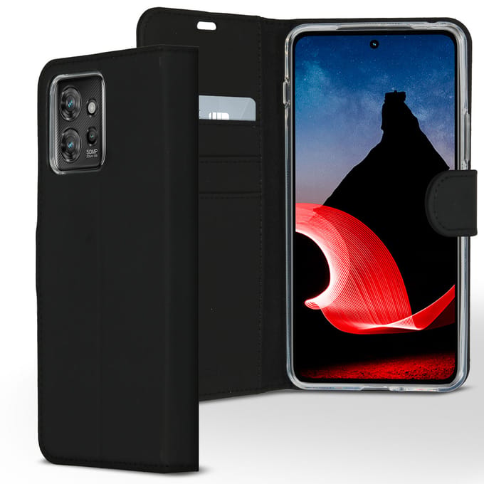 Accezz Hoesje - Geschikt voor Motorola ThinkPhone - Wallet Softcase Bookcase - Zwart