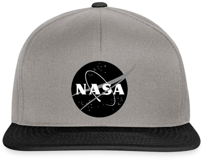 NASA zwart-wit klassiek logo Snapback cap