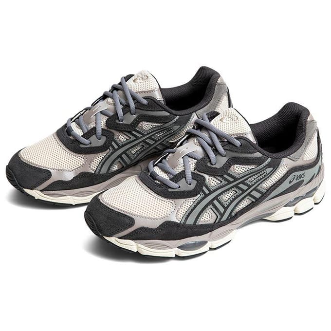 Baskets ASICS Gel NYC Avoine Gris Obsidienne Unisexes Crème 1201A789-250 43.5