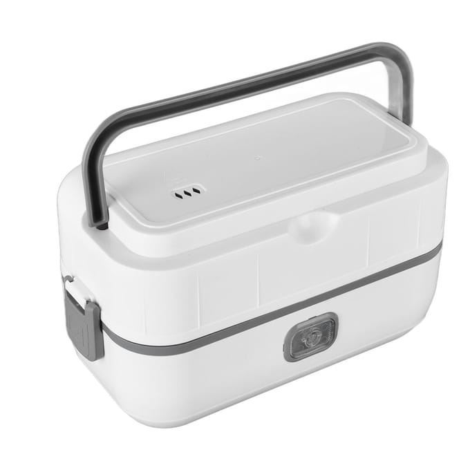 Elektrische Lunchbox Isolatie Vierkant Zelfverwarmend Afneembare Container Waterdichte Interface L(for 6.5-9kg) gray