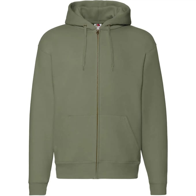 Hooded sweatshirt met rits Fruit of the Loom Premium