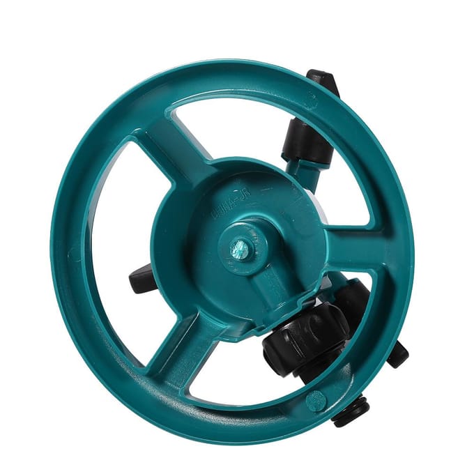 Arroseur rotatif à 360 degrés à cercle complet Système d'irrigation 3 buses Tuyau pour jardin blanc