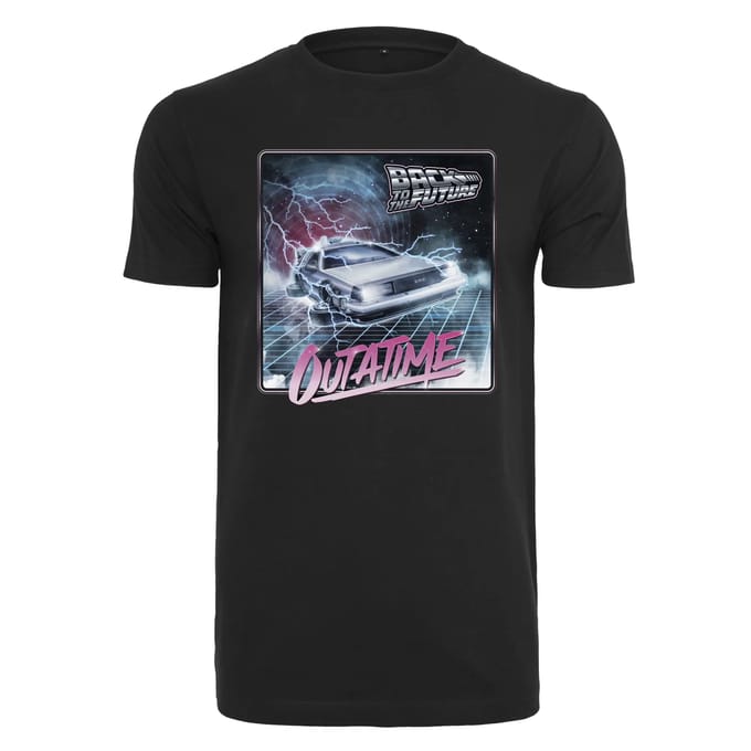 Merchcode Back To The Future - Back To The Future Outatime Heren Tshirt - 2XL - Zwart
