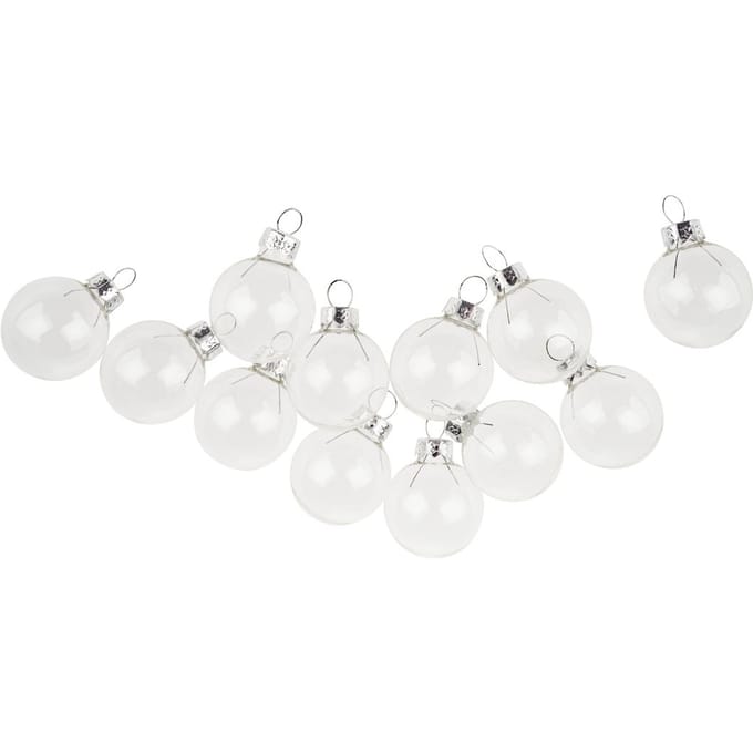 VBS Glazen ballen, Ø 3 cm, 12 stuks