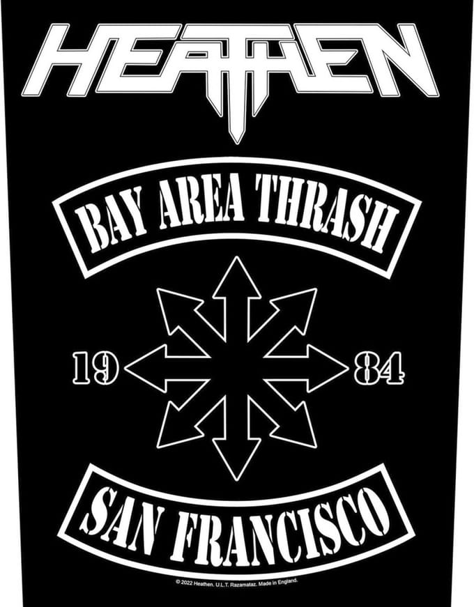 Heathen - Bay Area Thrash Rugpatch - Zwart