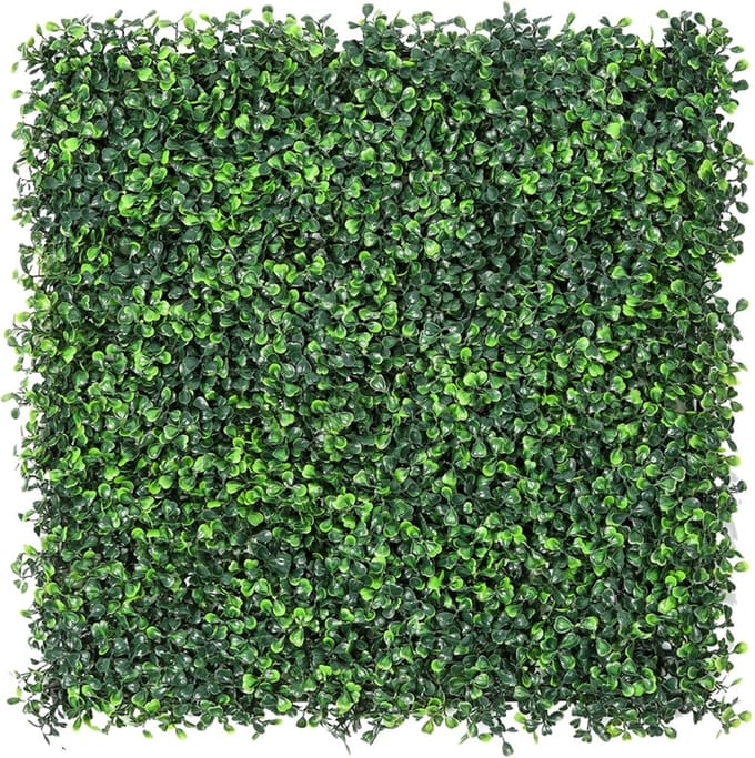 Kunst Buxuspanelen - Groene Wandpanelen - Tuin Decoratie - UV Bescherming - 60x40cm - Groen