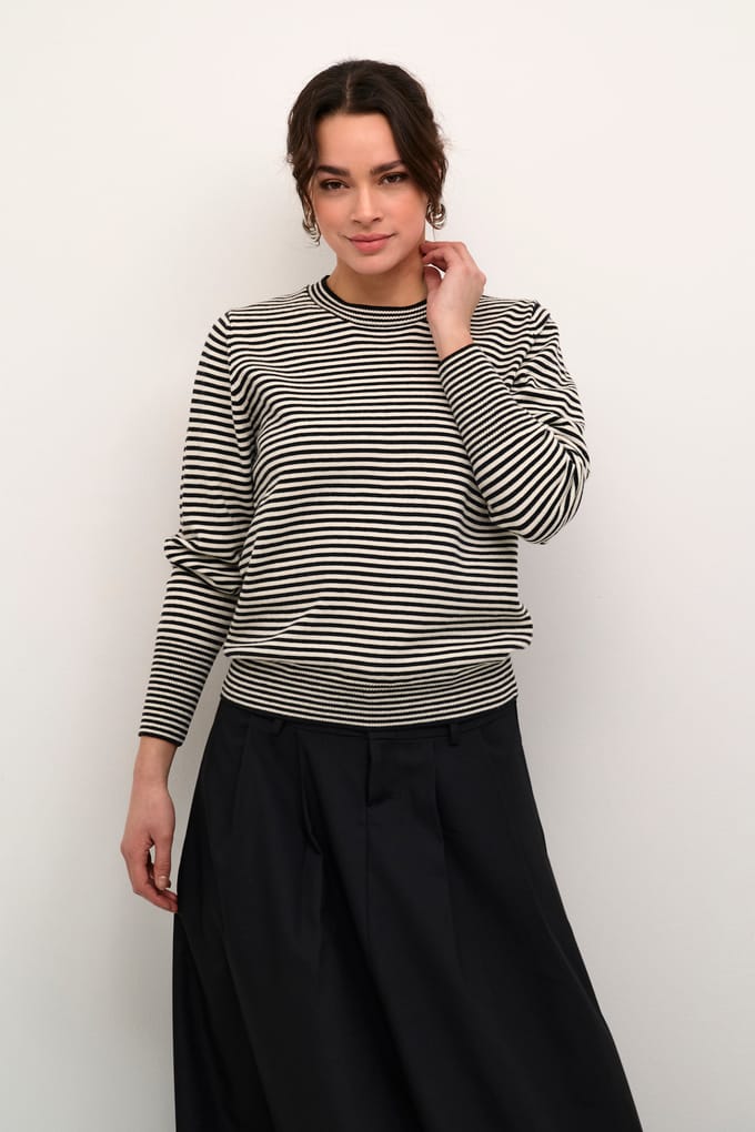 Gebreide pullover met ronde hals, model 'KAnala'