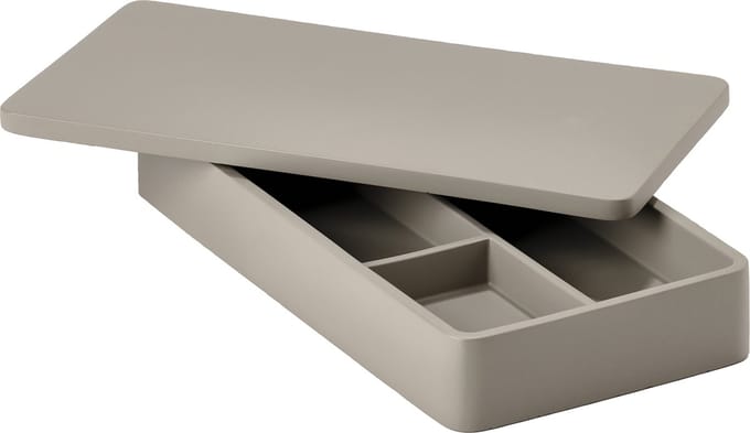 Zone A-Collection organizer 20x10cm H3cm pebble grey