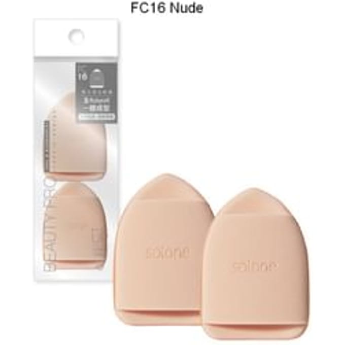 Solone - Souffle Q Finger Makeup Puff FC16 Nude - 2 pcs