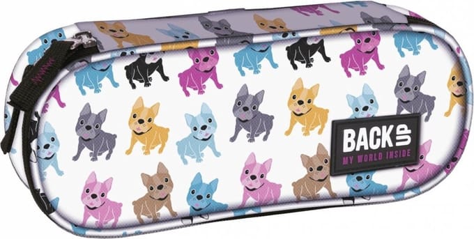 BackUP Etui English Bulldog Hondjes - 22 x 9 x 6 cm - Polyester