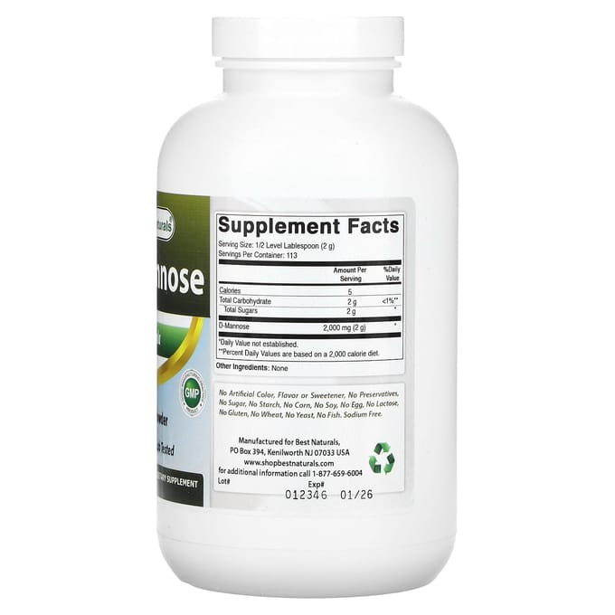 Best Naturals, D-Mannose, 8 oz (227g)