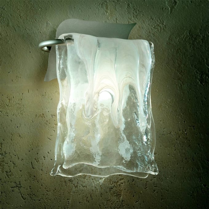 Sil-Lux Wandlamp MURANO van aluminium en glas