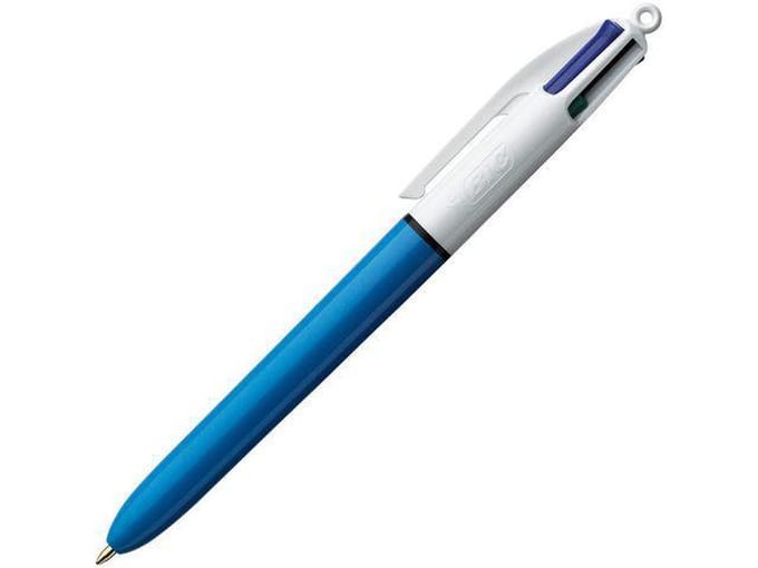 Balpen Bic 4kleuren assorti medium
