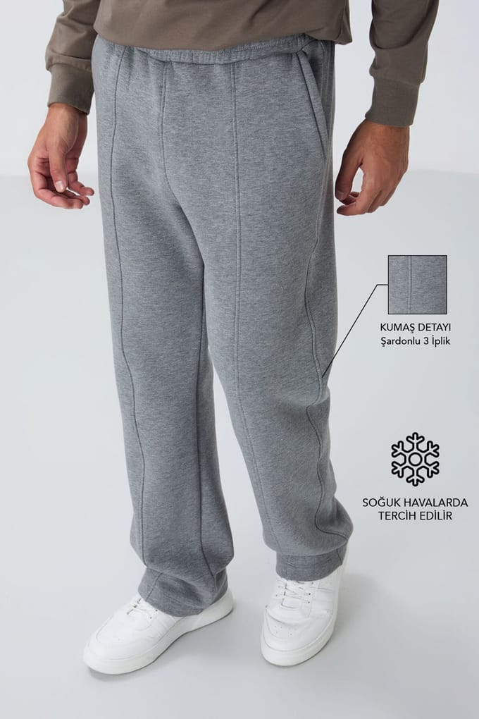 Heren Regular Fit Katoen-Polyester Sweatpants