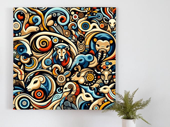 Kunstprint | Wanddecoratie | Dibond | 40 × 40 cm