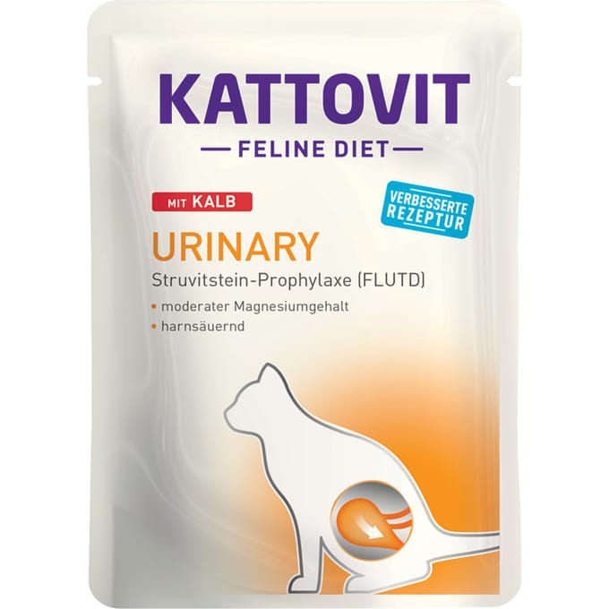 24x85g Feline Urinary Pouch Kattovit Kalf Kattenvoer nat