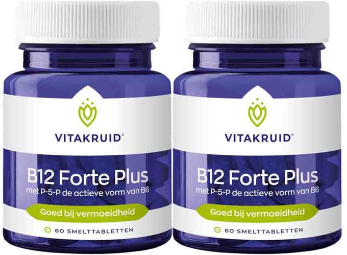 Vitakruid - B12 Forte Plus met P-5-P - 2 x 60 tabletten - Voordeelverpakking