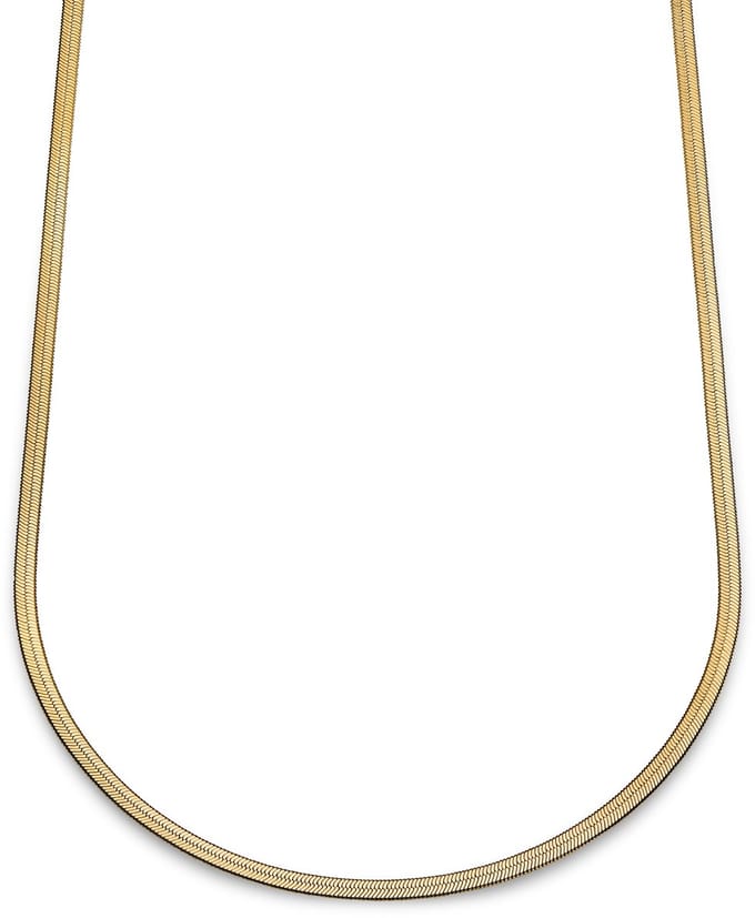 Essentials | 4 mm Goudkleurige Ketting met Visgraatschakels