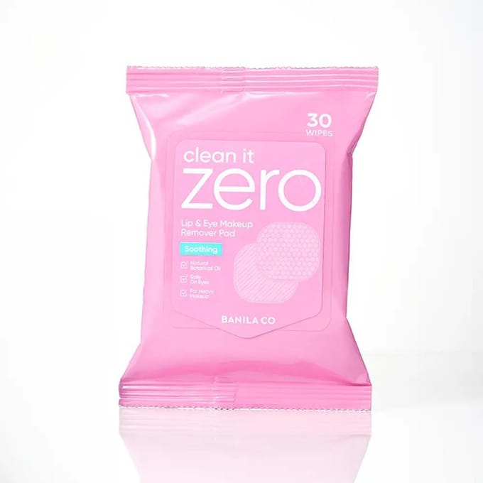 BANILA CO Clean It Zero Soothing Lip & Eye Remover Pads 30 Pads (60g)