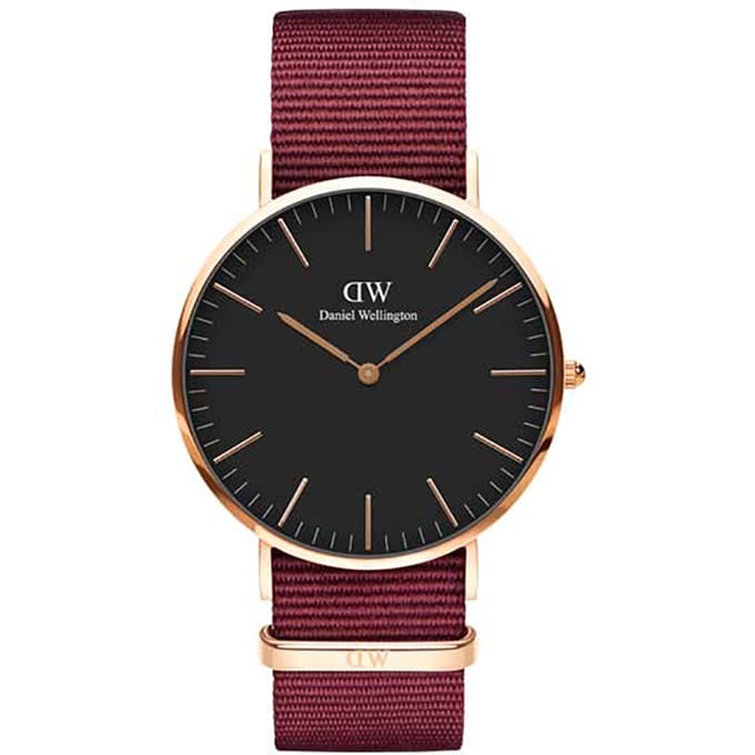 Daniel Wellington DW Watch Classic Roselyn Black Rose Gold 40mm