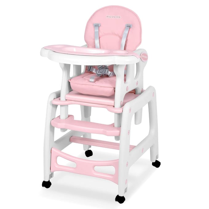 Sinco 5in1 voedingsstoel, roze