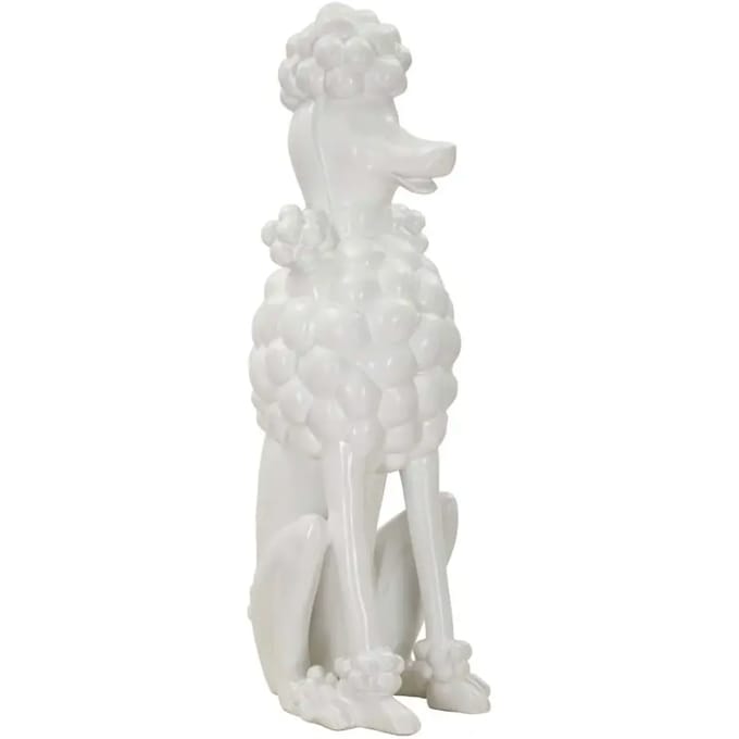 Decoratie Dog White 20×26×61 cm