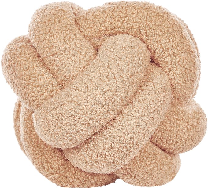 MALNI - Sierkussen - Lichtbeige - 19 x 19 cm - Bouclé