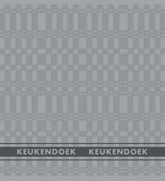 DDDDD - 6x Keukendoek - Pelle - 50x55 cm - Grijs - Set van 6 stuks