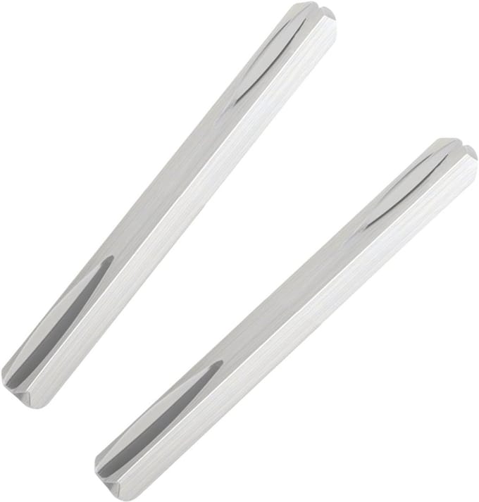 Vierkante stift - Spindelstang deurklink - Deurbeveiliging - Roestbestendig staal - 8x80mm 2 stuks - Zilver