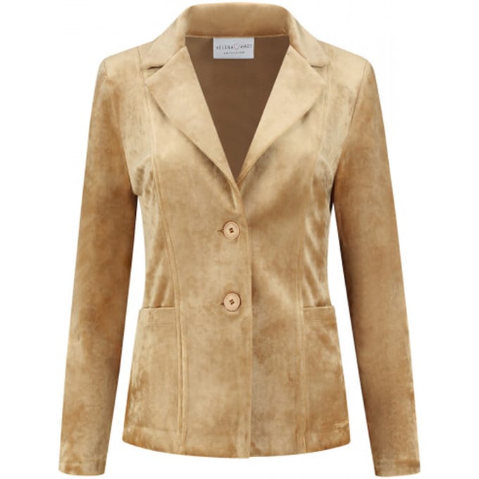 Helena Hart Velours kort uni 7424uni camel